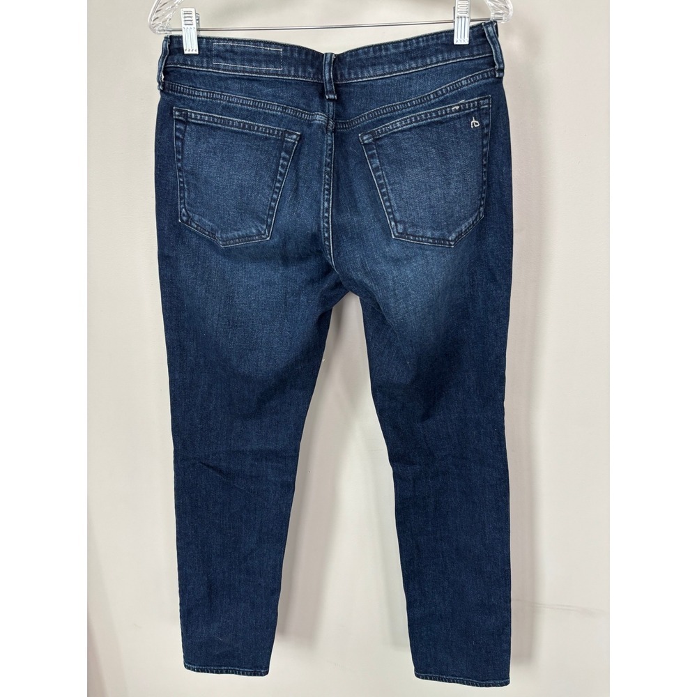 Rag & Bone Dylan Low Rise Boyfriend Jeans Ella Dark Wash Size 27 - Picture 3 of 10